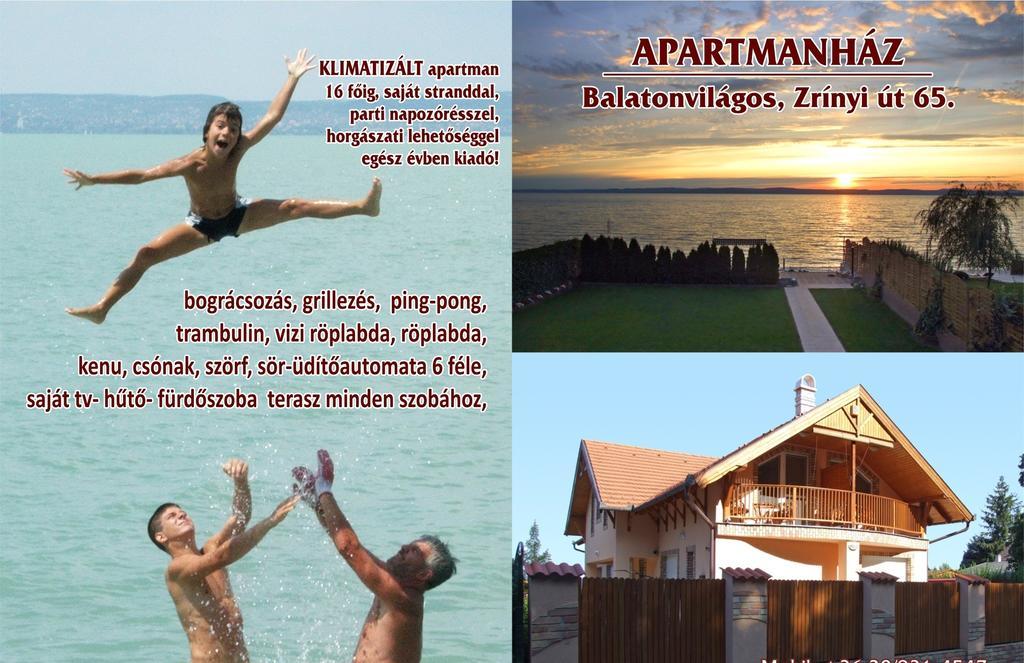 Apartamento Sunset Beach Apartmanház Balatonvilágos Exterior foto